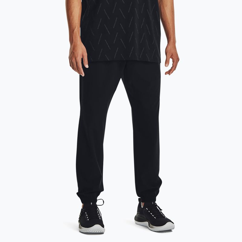 Under Armour Stretch Woven Joggers da uomo nero/grigio pitch