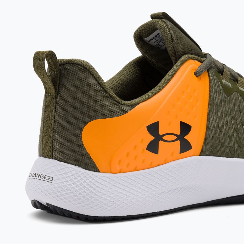 Under Armour Charged Engage 2 scarpe da allenamento da uomo verde/arancione/ nero 9
