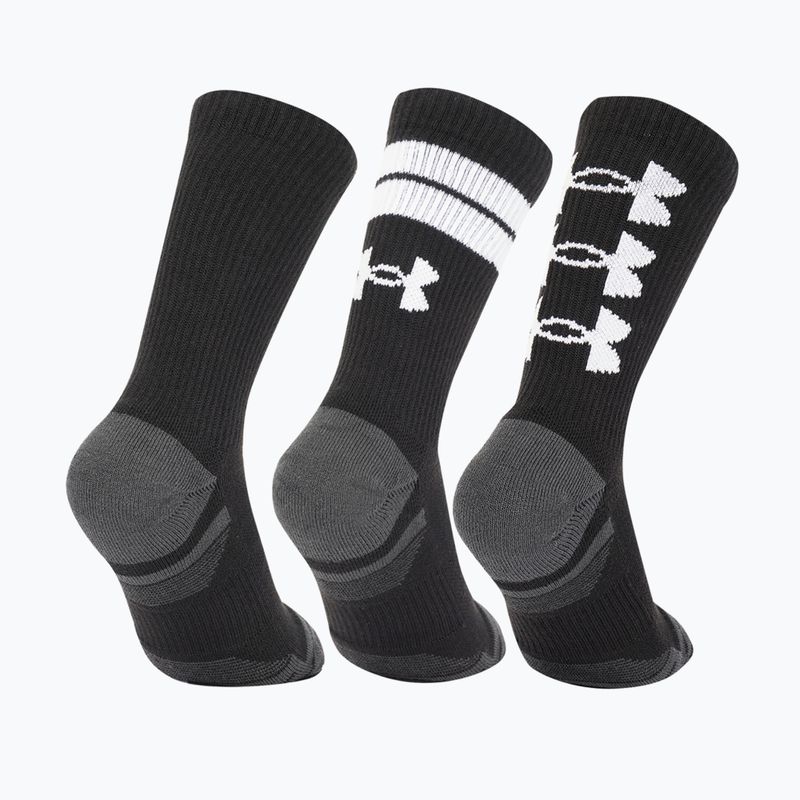 Under Armour Perf Tech Nov Crew 3P calzini da allenamento nero/nero/bianco 2