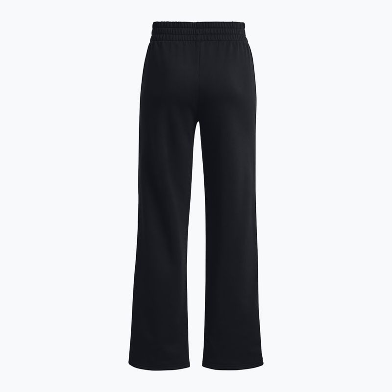 Pantaloni da donna Under Armour Rival Fleece Straight Mod Rack black/white 6