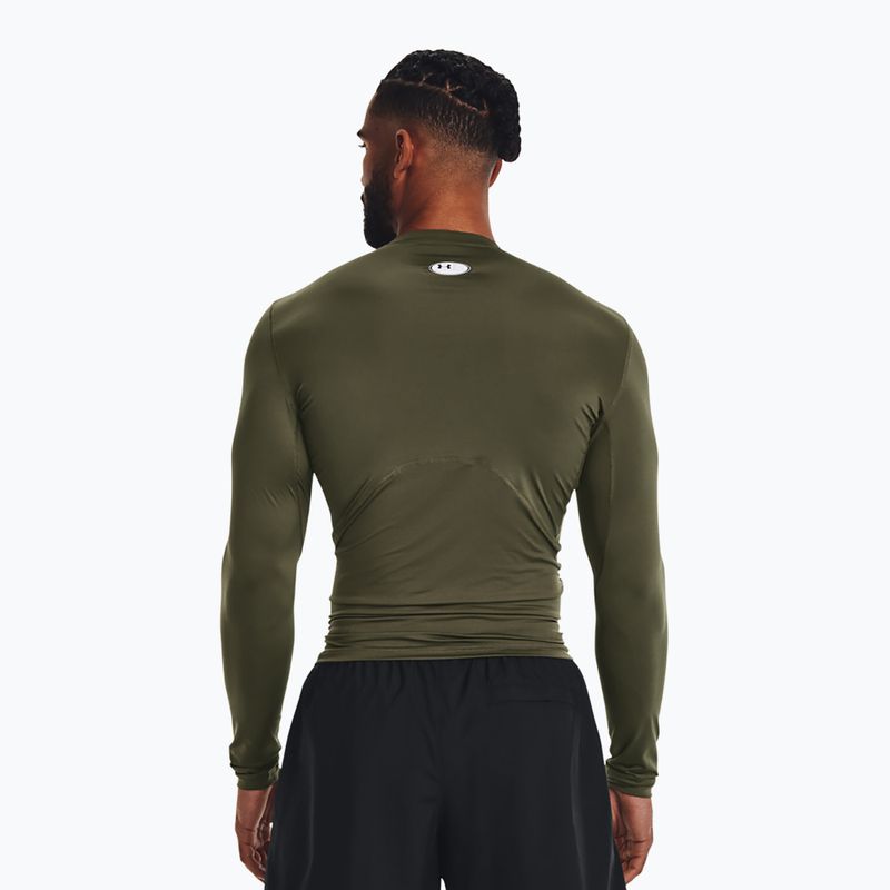 Under Armour HG Armour Comp marine training longsleeve da uomo verde/bianco 2