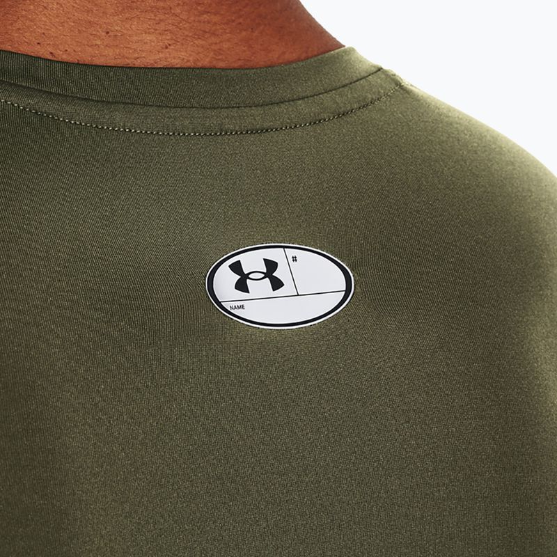 Under Armour HG Armour Comp marine training longsleeve da uomo verde/bianco 3