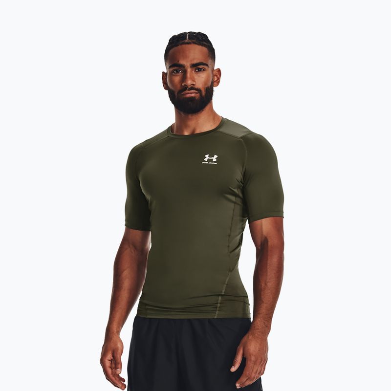 Maglietta da allenamento Under Armour HG Armour Comp marine da uomo verde/bianco