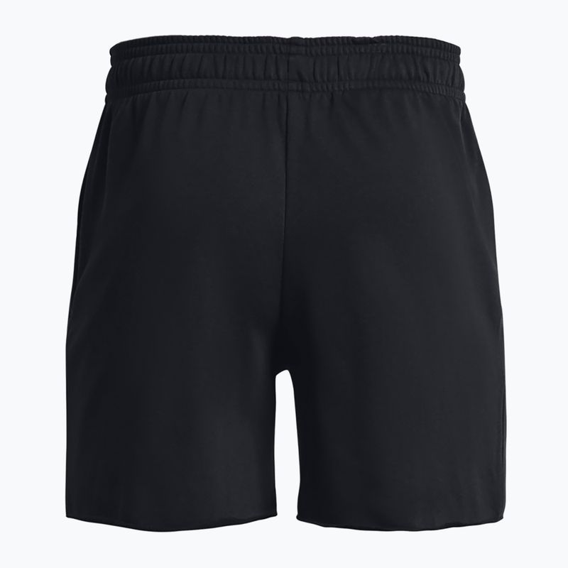 Pantaloncini da uomo Rival Terry 6in nero/bianco anice di Under Armour 6