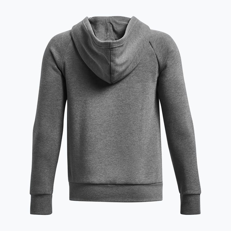 Felpa per bambini Under Armour Rival Fleece FZ Hoodie grey 2