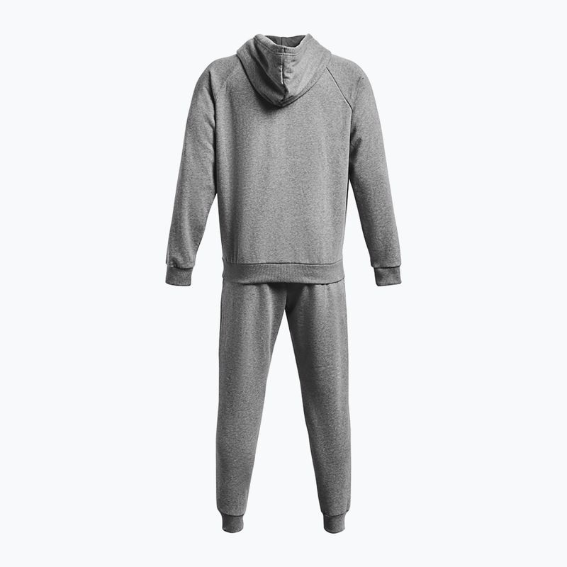 Tuta Under Armour Rival Fleece Suit uomo castlerock light heather/bianco 6