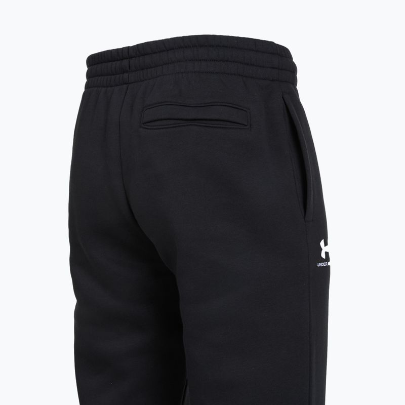 Pantaloni da uomo Under Armour Icon Fleece Pant black/white 4