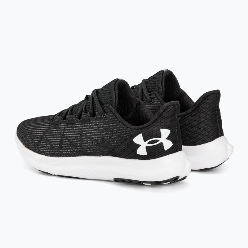 Under Armour Charged Speed Swift nero/bianco/bianco scarpe da corsa da uomo 3