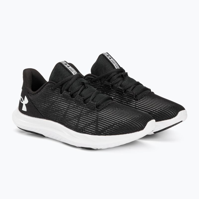 Under Armour Charged Speed Swift nero/bianco/bianco scarpe da corsa da uomo 4