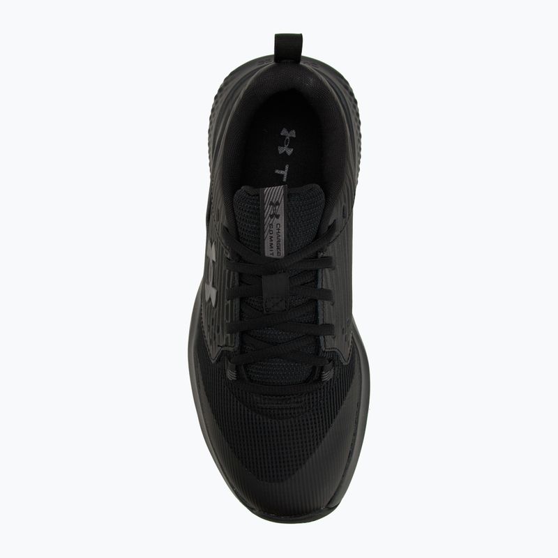 Under Armour Commit 4 nero/ultimate black/castlerock scarpe da ginnastica da uomo 5