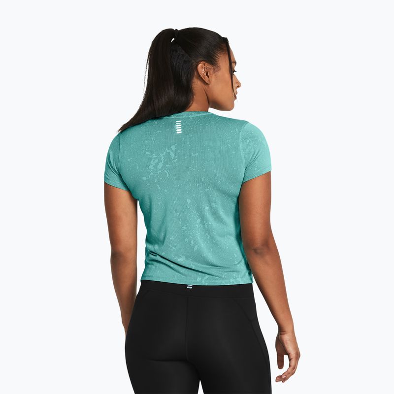 Under Armour Streaker Splatter maglia da corsa da donna turchese radiale/riflettente 2