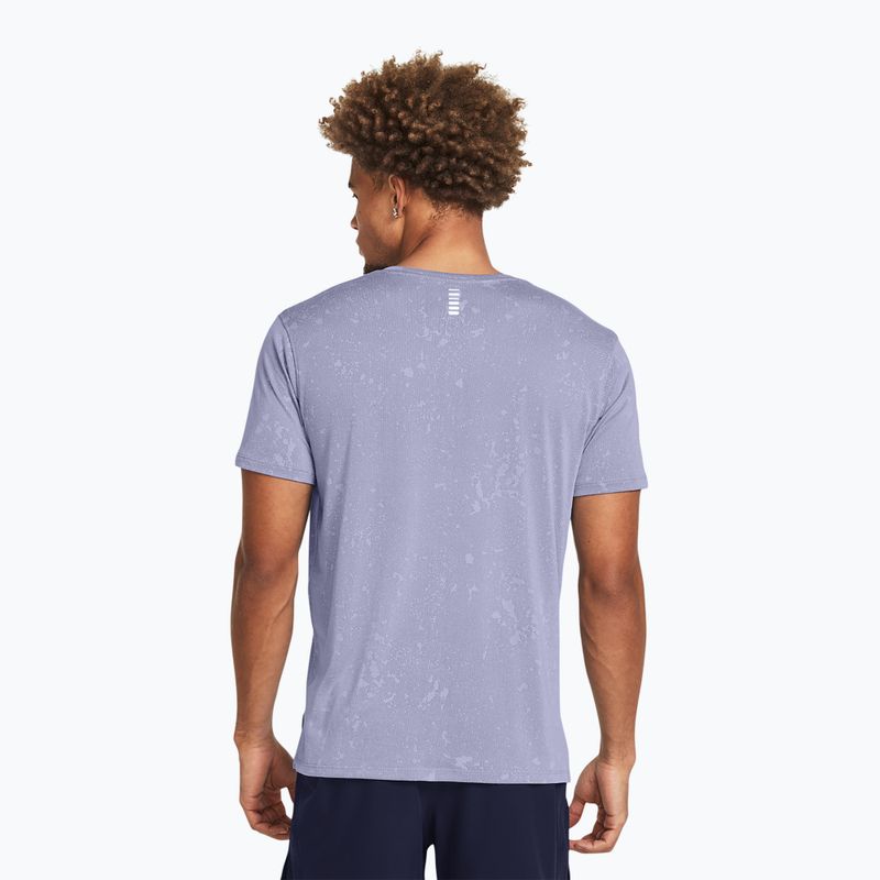Maglietta da corsa Under Armour Streaker Splatter da uomo celeste/starlight/riflettente 2
