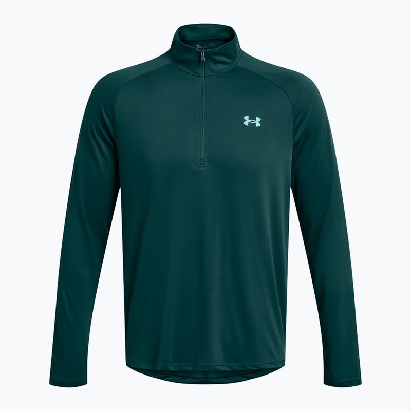 Felpa Under Armour Tech 2.0 1/2 Zip hydro teal/turchese radiale da uomo 3