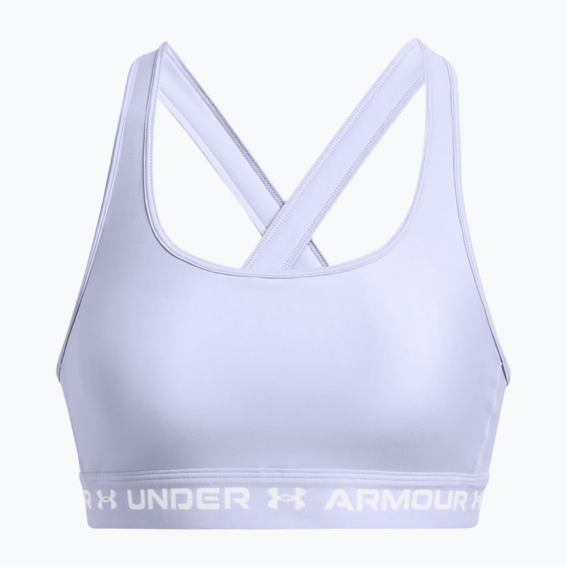 Reggiseno fitness Under Armour Crossback Mid celeste/celeste/bianco 4