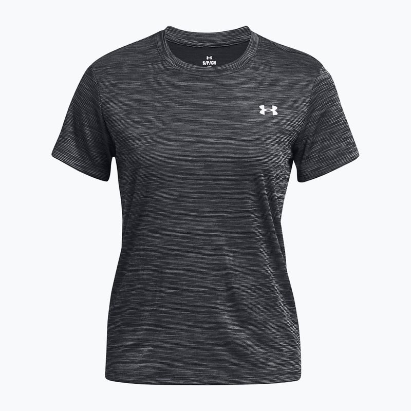Maglietta da allenamento Under Armour Tech Textured bianca/nera da donna 4