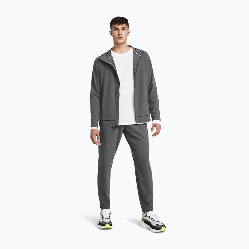 Pantaloni da corsa Under Armour Storm Run da uomo color castlerock / nero / riflettente 2