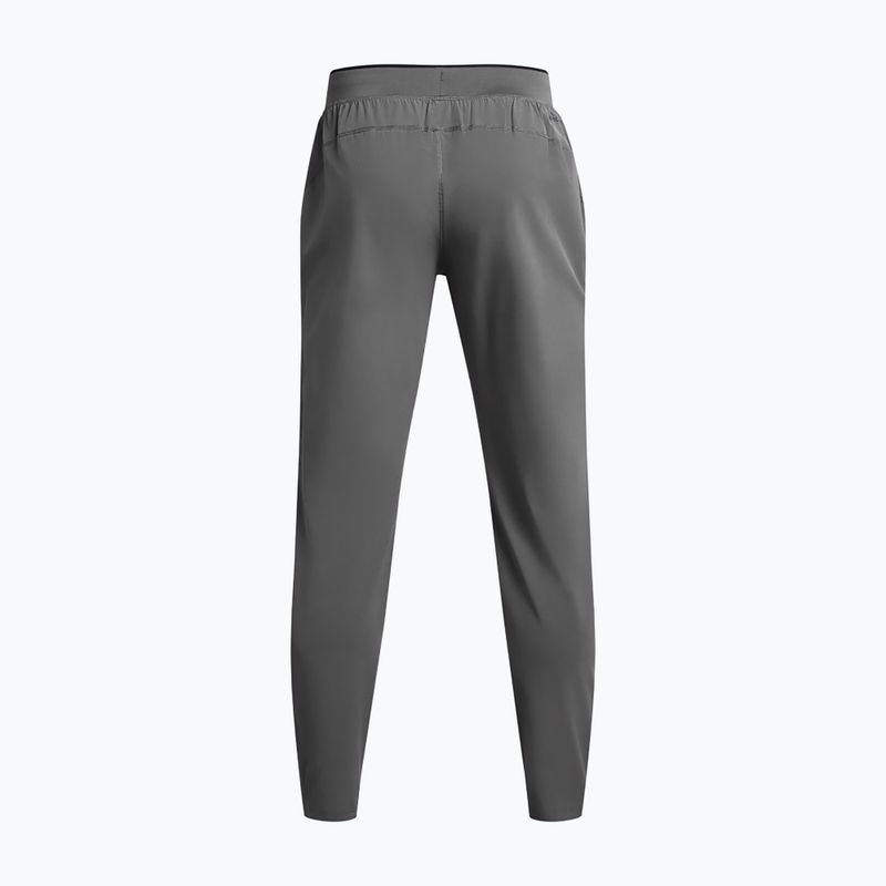 Pantaloni da corsa Under Armour Storm Run da uomo color castlerock / nero / riflettente 8