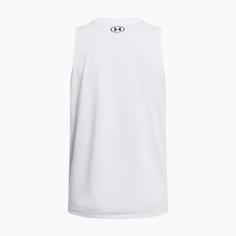 Maglia da allenamento donna Under Armour Tech Tank Solid white/black 2