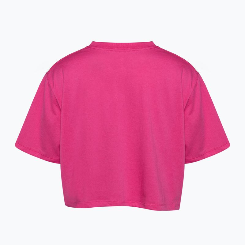 Maglietta da allenamento Under Armour Campus Boxy Crop rosa astro/nero da donna 2