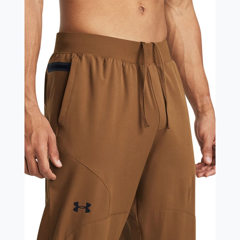 Pantaloni da allenamento maschili Under Armour Unstoppable Joggers tundra/nero 3