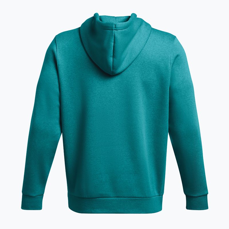 Under Armour Essential Fleece Hoodie Uomo circuit teal light heather/circuit teal 6