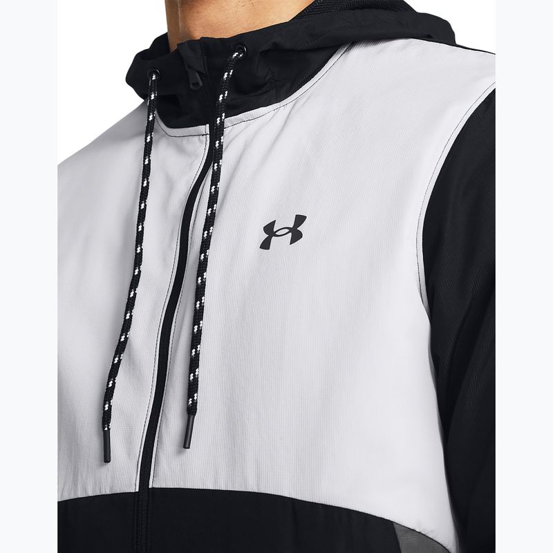 Under Armour Legacy Windbreaker, giacca da allenamento da uomo, nero/castello/castello 3