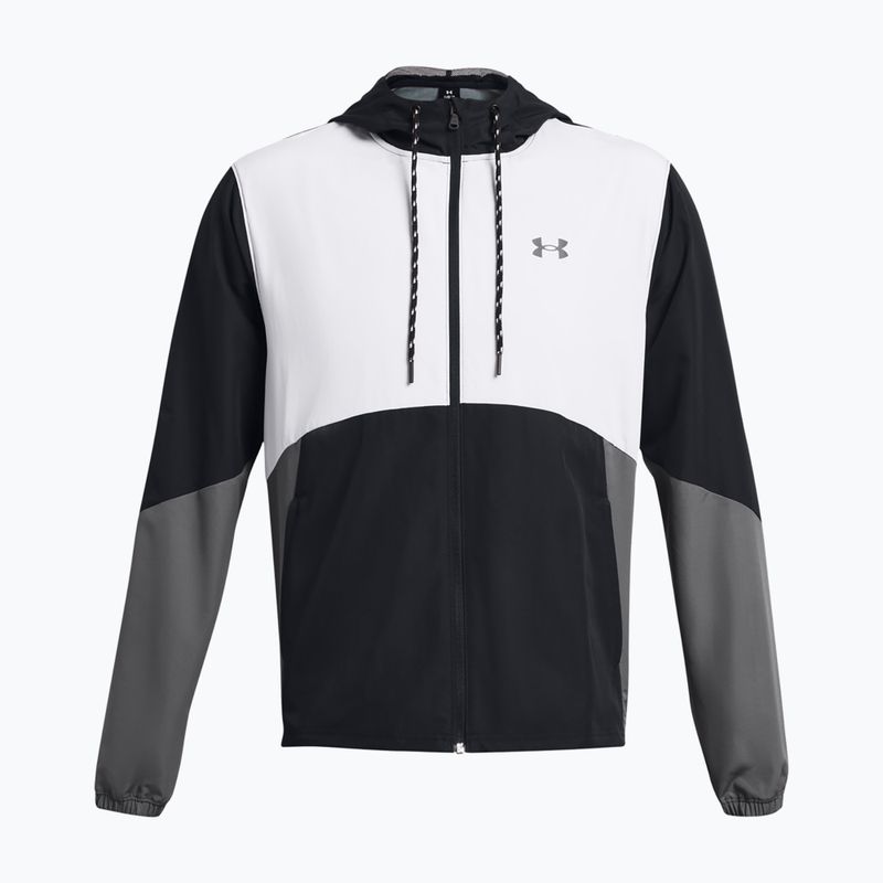 Under Armour Legacy Windbreaker, giacca da allenamento da uomo, nero/castello/castello 4