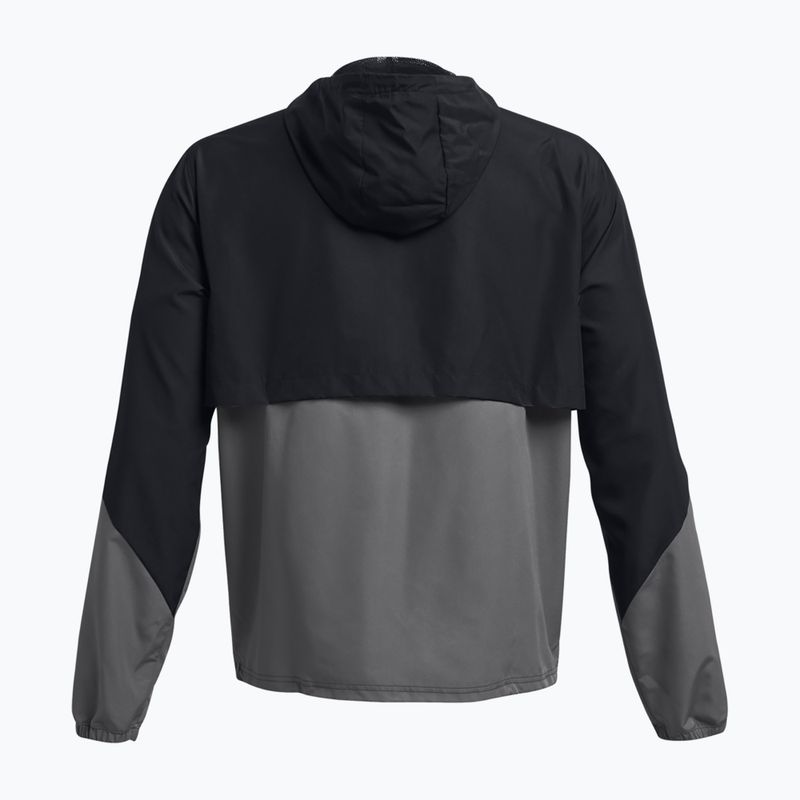 Under Armour Legacy Windbreaker, giacca da allenamento da uomo, nero/castello/castello 5