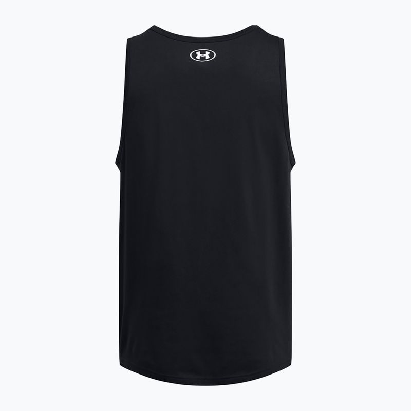 Canotta Under Armour Sportstyle Logo nero/bianco da uomo 4