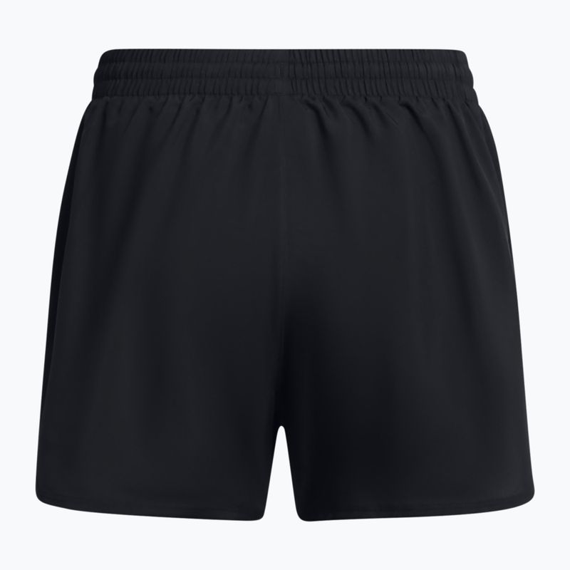 Pantaloncini da corsa Under Armour Fly By 2in1 donna nero/nero/riflettente 6