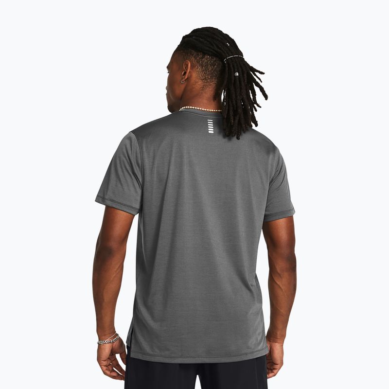 Maglietta da corsa Under Armour UA Launch da uomo, color castlerock/riflettente 2