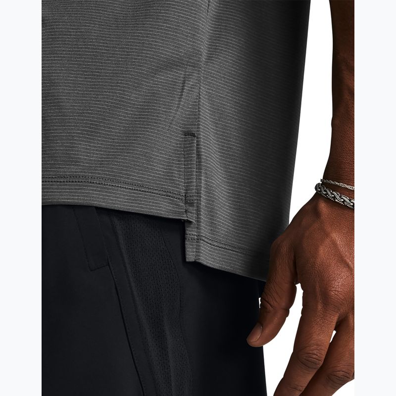 Maglietta da corsa Under Armour UA Launch da uomo, color castlerock/riflettente 3