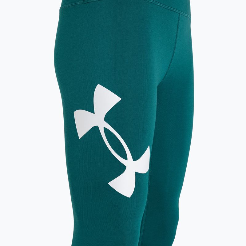 Leggings Under Armour Campus hydro verde acqua/bianco per donna 7