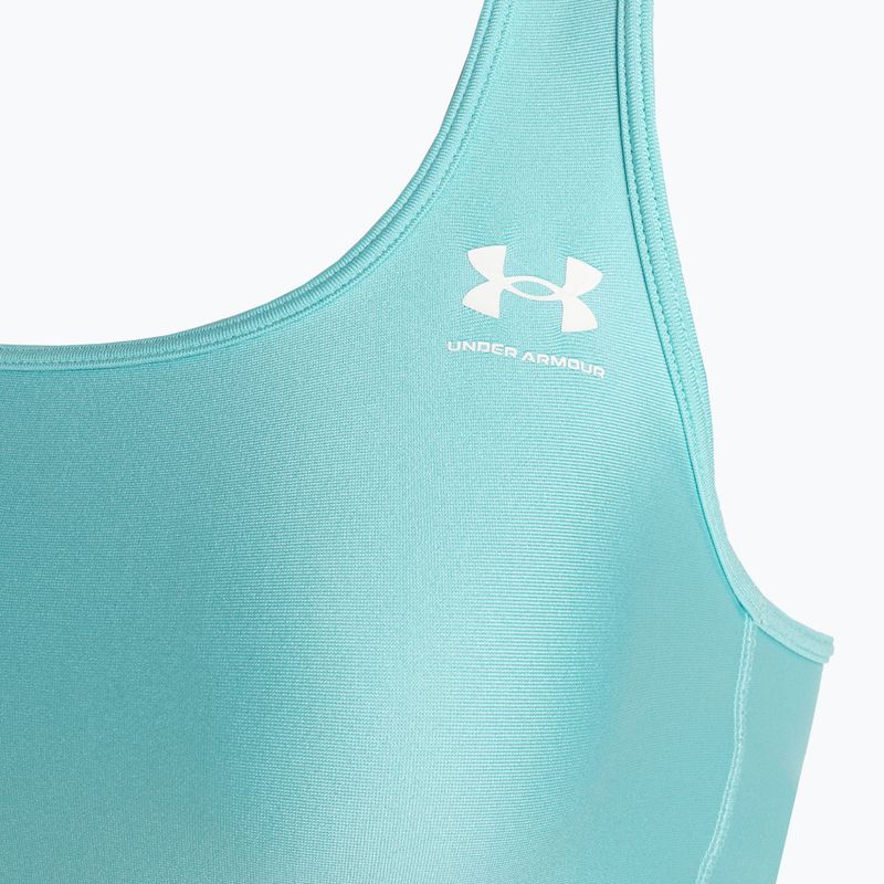 Reggiseno fitness Under Armour HG Authentics Mid Branded radial turchese/bianco 6