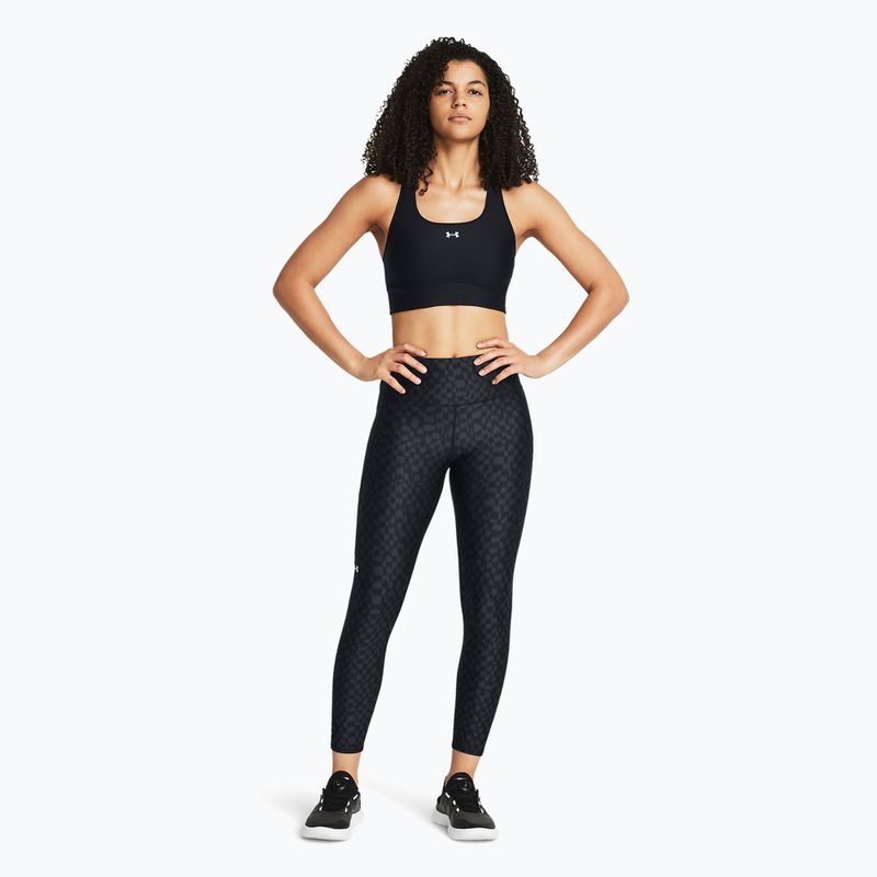 Leggings da donna Under Armour Armour Aop Ankle Compression nero/antracite/bianco 2