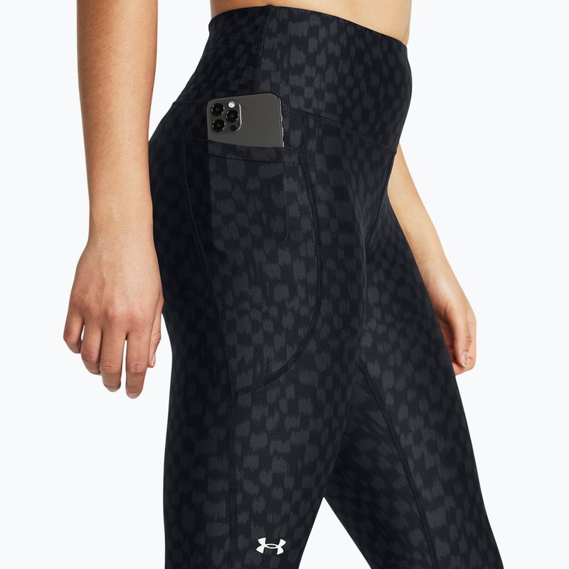 Leggings da donna Under Armour Armour Aop Ankle Compression nero/antracite/bianco 4