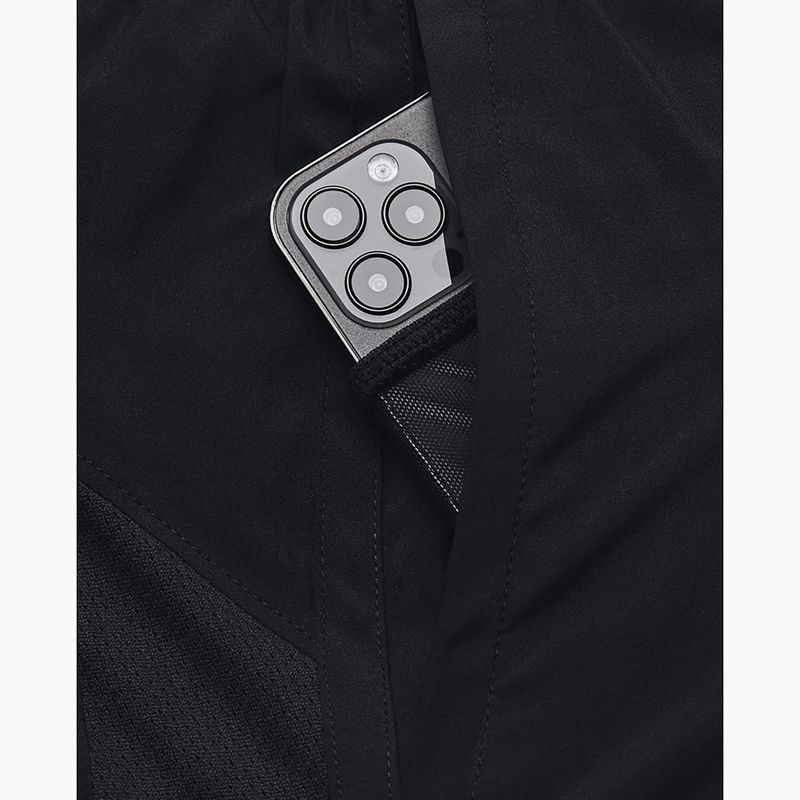 Pantaloncini da corsa Under Armour Launch 7" da uomo nero/nero/riflettente 5