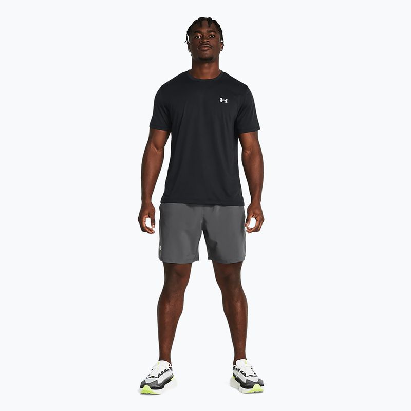 Pantaloncini da corsa da uomo Under Armour Launch 7" castlerock/castlerock/reflective 2