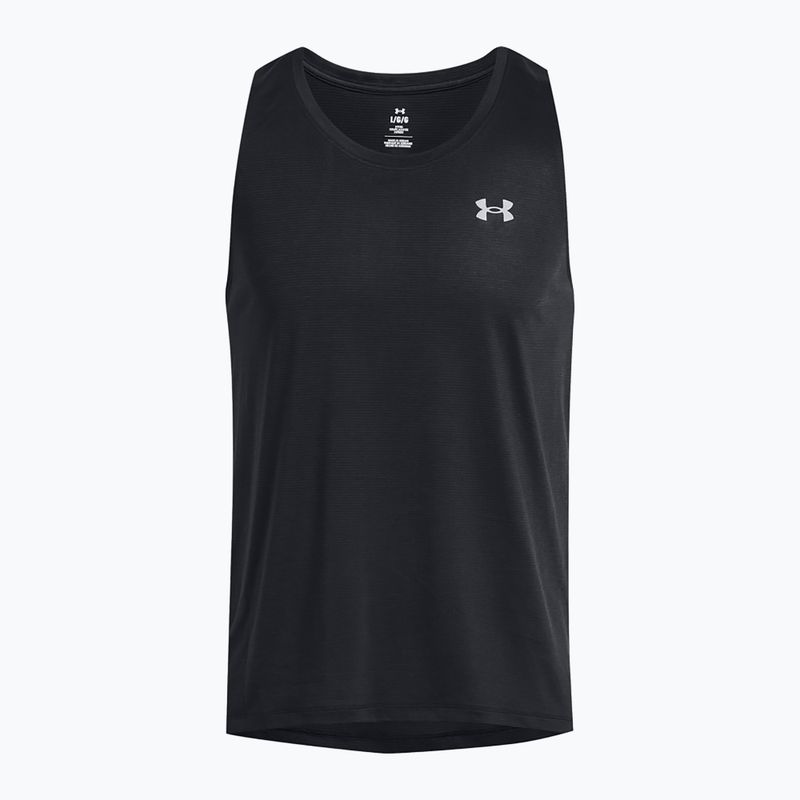 Under Armour Launch Singlet canotta da corsa nera/riflettente da uomo 4