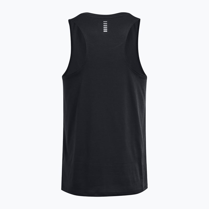 Under Armour Launch Singlet canotta da corsa nera/riflettente da uomo 2