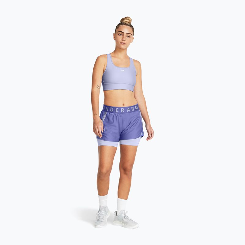 Pantaloncini da allenamento Under Armour Play Up 2-In-1 starlight/celeste/celeste da donna 2