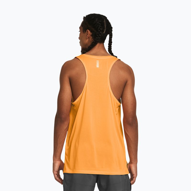 Canotta Under Armour Streaker Singlet arancione nova/riflettente da corsa per uomo 2