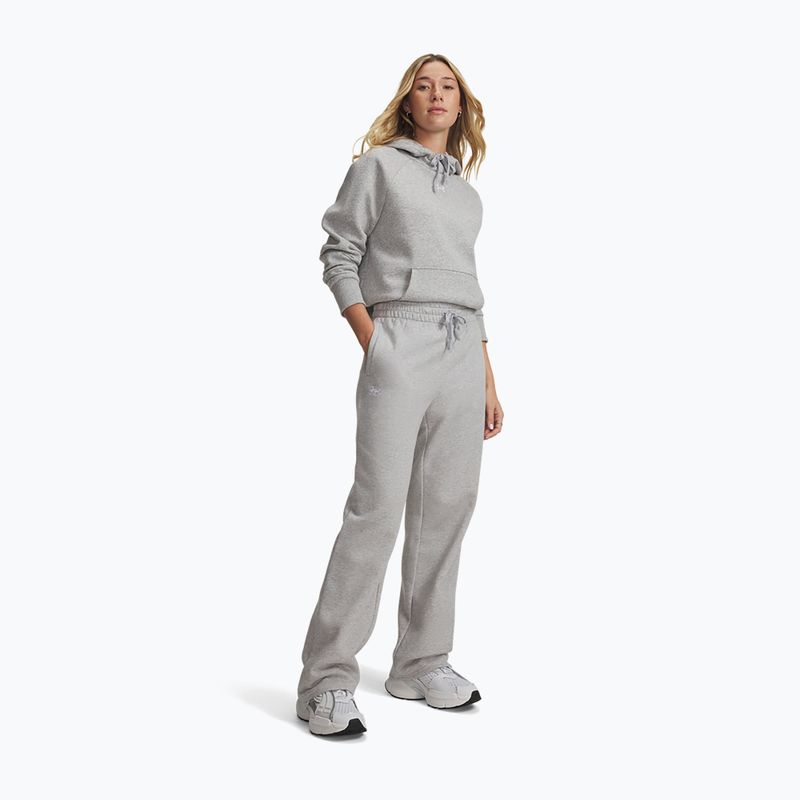 Pantaloni da donna Under Armour Rival Fleece Straight Mod gray light heather/white 2