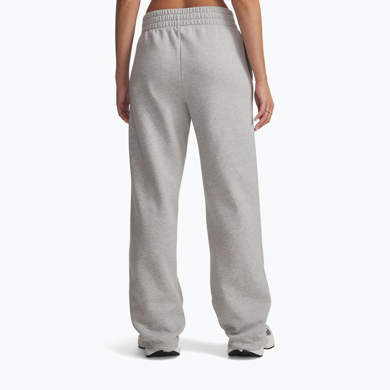 Pantaloni da donna Under Armour Rival Fleece Straight Mod gray light heather/white 3
