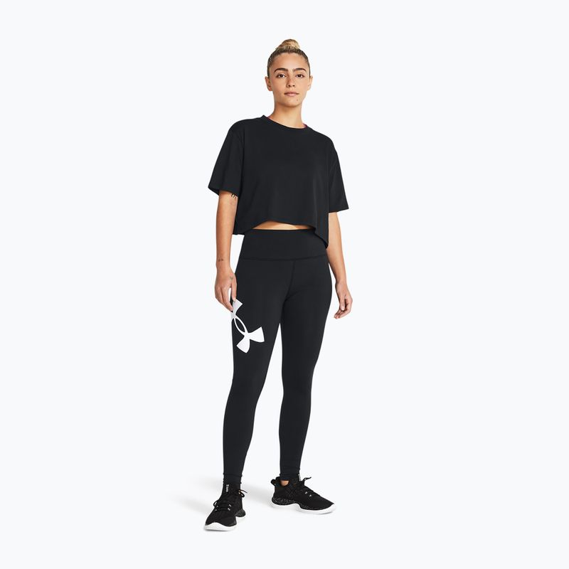 Leggings Under Armour Campus nero/bianco da donna 2