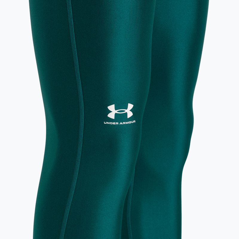 Leggings Under Armour HG Authentics da donna, colore verde acqua/bianco 7