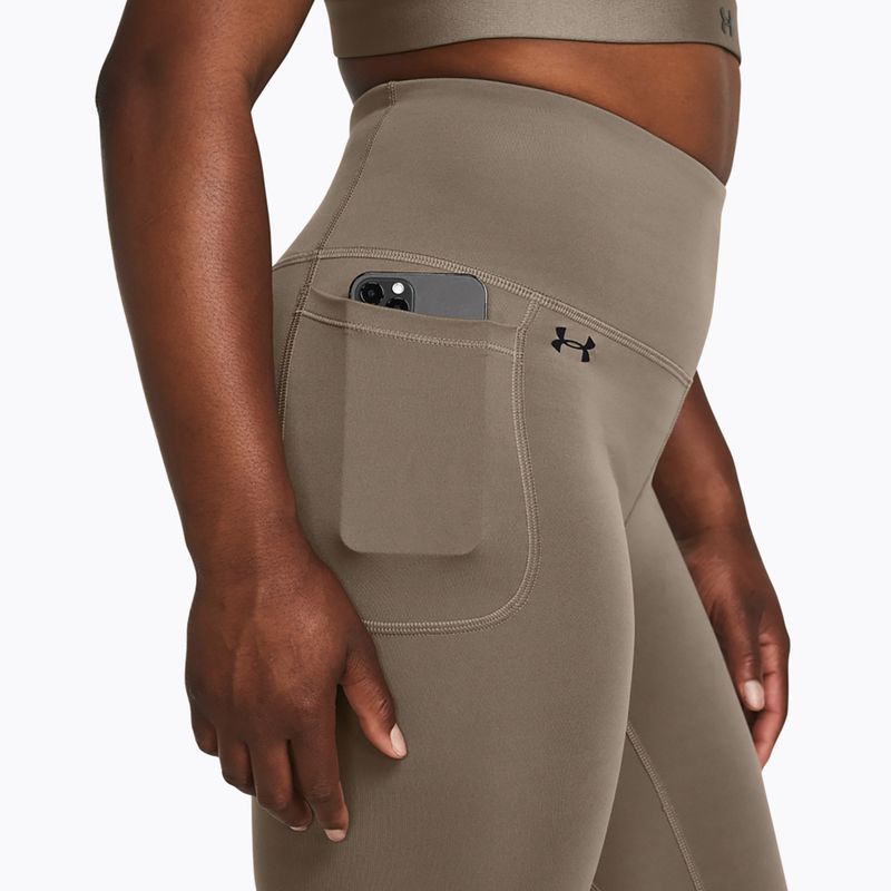 Leggings Under Armour Motion taupe dusk/nero da donna 4