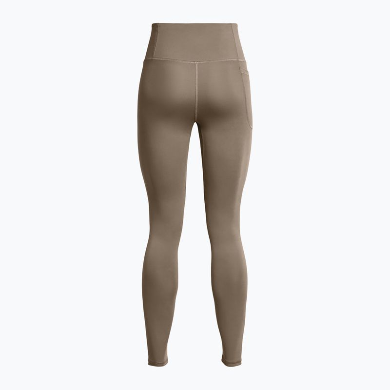 Leggings Under Armour Motion taupe dusk/nero da donna 6