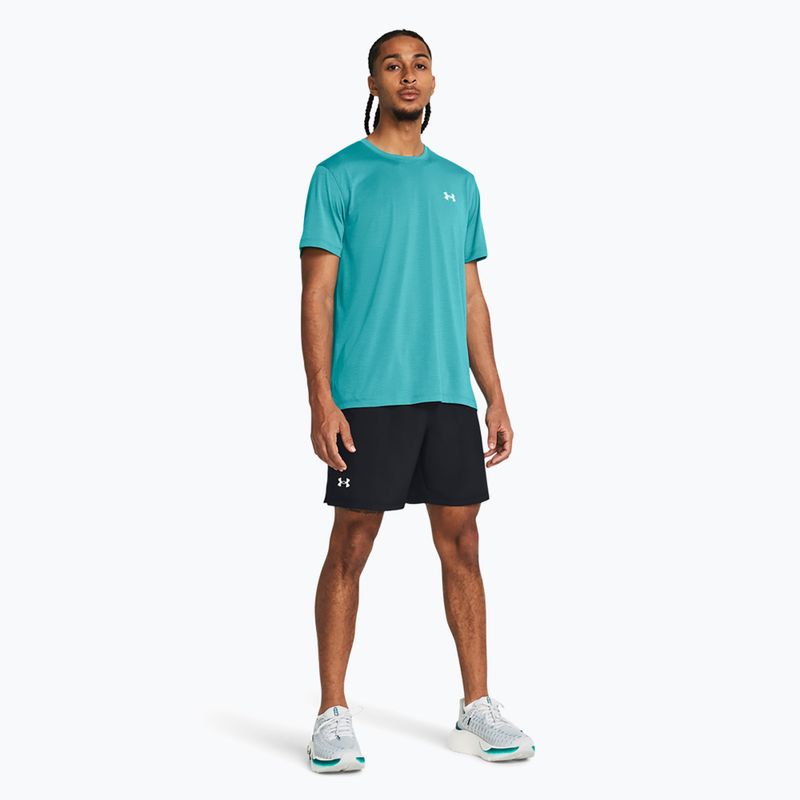 Pantaloncini da corsa Under Armour Launch 7" da uomo Sfoderato nero / nero / riflettente 2