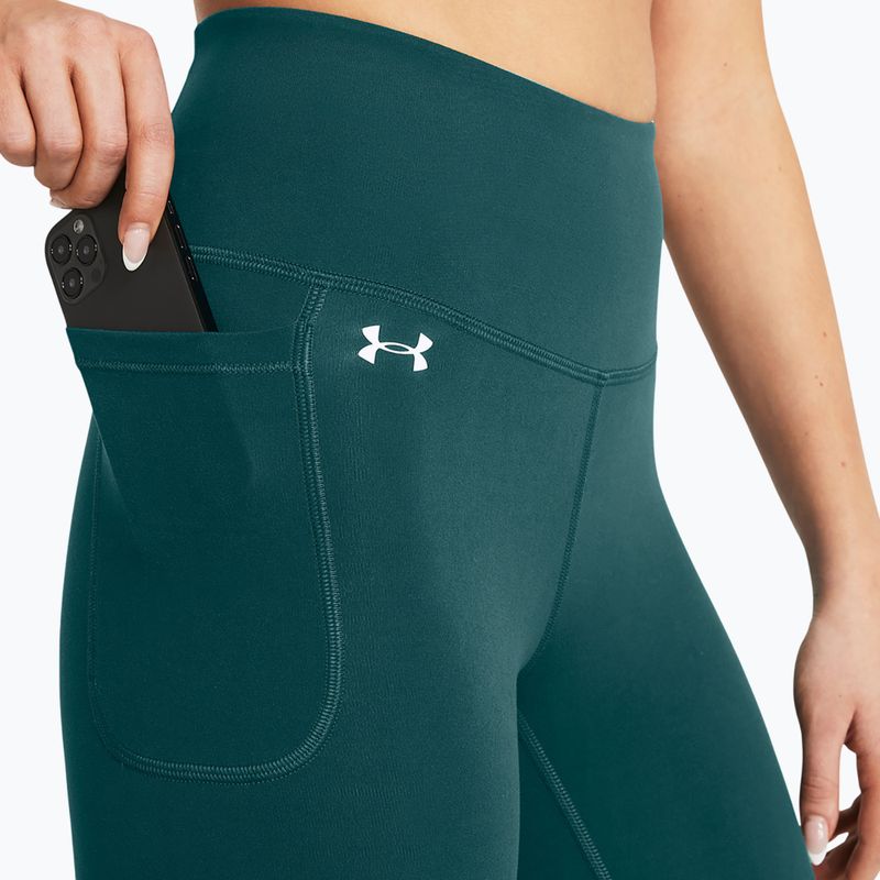 Leggings Under Armour Motion hydro verde acqua/bianco da donna 4